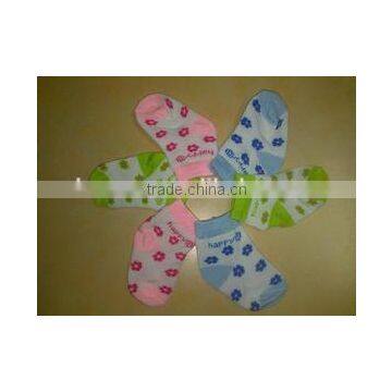 Customized design soft cable knit baby socks