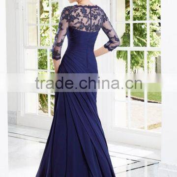 2015 Sexy Long Sleeve Lace Formal Gown