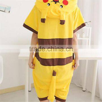 Cute Fashion Summer Clothing Man and Women Short Sleeve Pure Cotton Home Wear Pikachu Pajamas Jumpsuits photo-6