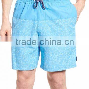 MGOO Wholesale Silk Printing Gym Sports Shorts Quick Dry Mens Drawstring Short Pants photo-3