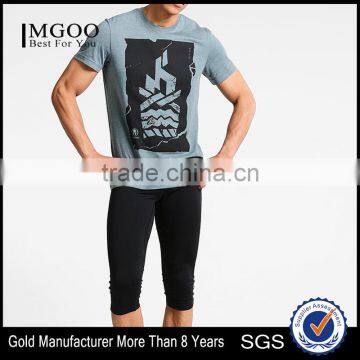 MGOO Wholesale Brand Clothing Sublimation T Shirts Design Crew Neck Slim Fit T Shirt Mens