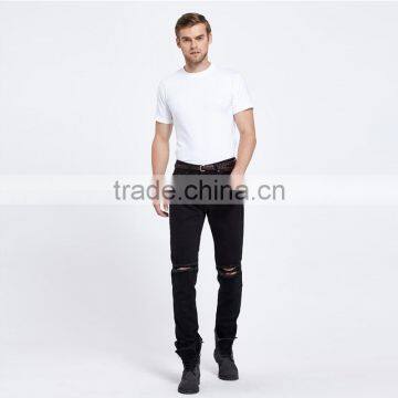 Fashion New Men's Brand Men's Jeans Black Jeans Hole Personality Male Personality Pants photo-6
