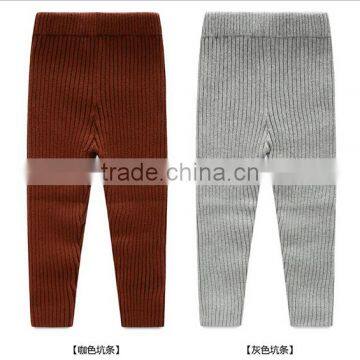 Winter Rib Pattern Children Knitted Leggings photo-2