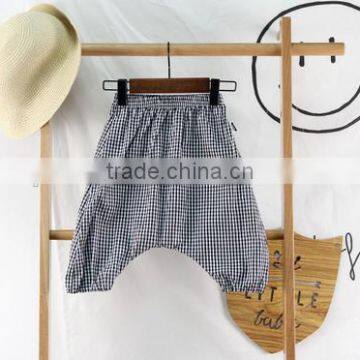 Wholesale Harem Pants Gingham Cotton Fabric Children Clothes Online Shop China photo-3