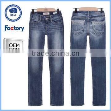 2016 jeans manufacturer buy jeans in bulk wholesale kid jeans straight girl jeans