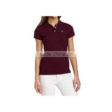 slim women custom cotton polo shirt wholesale