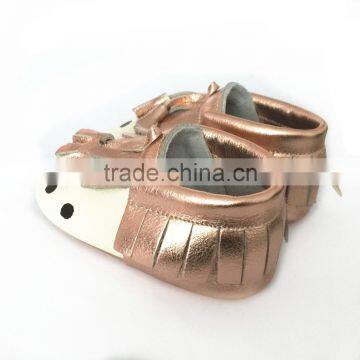 Wholesale Italian Leather Soft Sole Moccasins Baby Shoes With Tassel photo-2