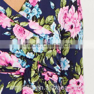Dongguan Plus Size Maternity Clothes Manufacturers Nursing Floral Maxi Dress photo-5