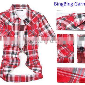 hot sale men's short sleeve fashion shirt