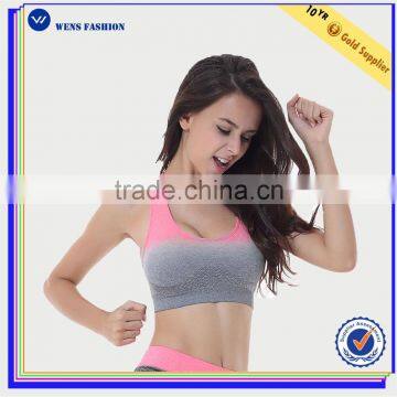 Hot Sale Custom Sexy Seamless Padded Breathable Women Sports Bra
