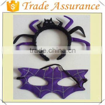 hot sale fashion party anime style spider headband and mask,butterfly mask