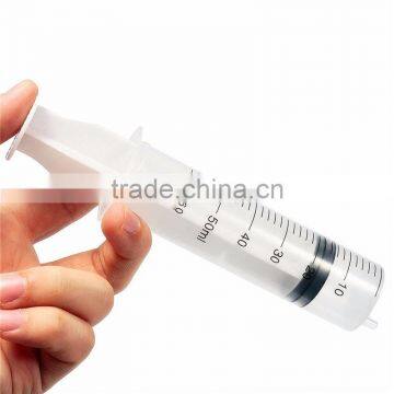 Top Quality 50ml 14cm Plastic Disposable Injector Syringe For Measuring Nutrient Pet Feeder Tool No Needles photo-4