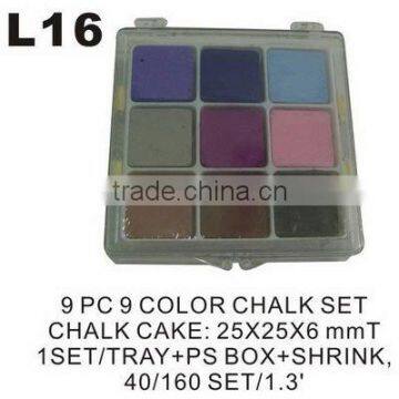 L16 9 PC 9 COLOR CHALK SET