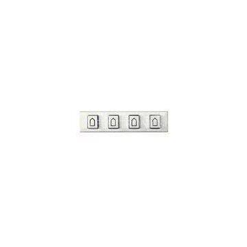 Stainless steel Waterproof Metal Button Bar For ATM , Vending Machine Keypad