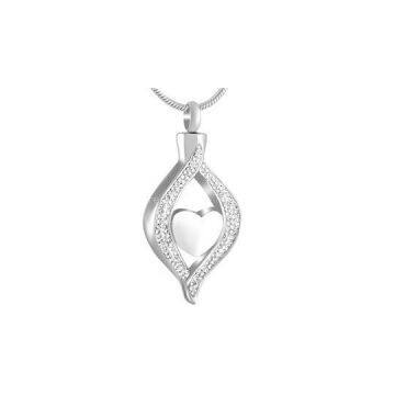 Stainless Steel Keepsake Cremation Urn Pendant