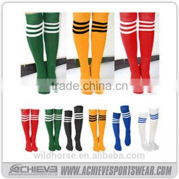 High quality 100% cotton cheap soccer socks for men