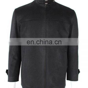 factory wholesale black 450g/sm men's 100% coat cashmere winter coat jacket