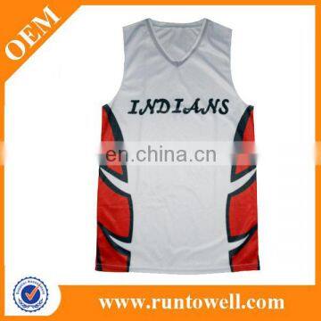 Digital print sublimation reversible basketball jersey/basketball vests