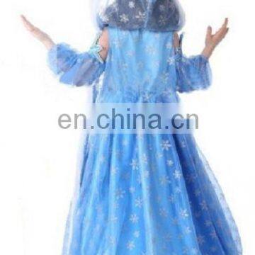 Blue lovely frozen elsa dress wholesale hot sale elsa costume FC2178