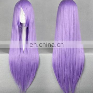 2016 cheapest fashion cosplay wig new design long purple wig FW2136