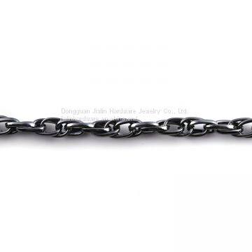 Gunmetal Decorated Metal Handbag Twisted Chains Great for Lady Shoulder Bag Straps photo-3