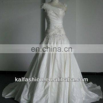 EB2509 Noble taffeta lace wedding dress