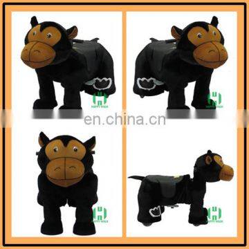 Custom plush electric animal ride riding animal toys stuffed hot sale 12v electric ride on toys