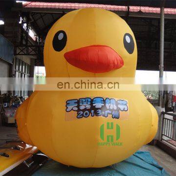 Hot Sale eye catching yellow duck inflatable advertising animal figures inflatable cartoon characters