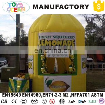 advertising inflatable lemonade kiosks booth stand bar for display