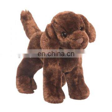 Handmade lifelike plush and stuffed soft toy 16inch chocolate dog