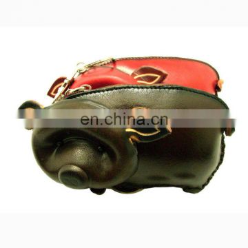 promotional pig coin purse wholesale women genuine leather coin purse MCP-0095