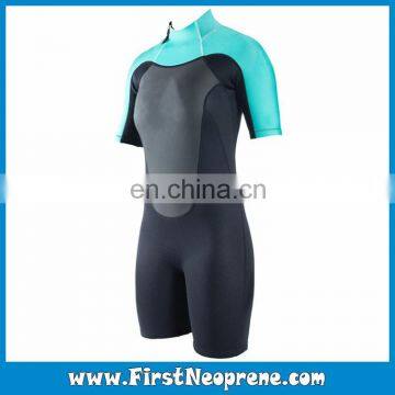 High Quality 2/3MM Neoprene CR Rubber Women Short Sleeve Super Stretch Shorty Wetsuit