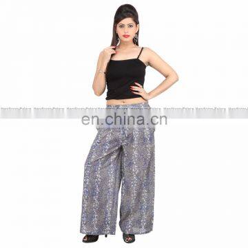 Women Wear Stylish Floral Loose Beach Boho Trousers Wide Leg Palazzo Long Unisex Yoga Pants