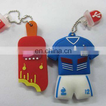 New Cheap Customize Design Red Pvc 128gb Bootable Usb Drive Keychain photo-2
