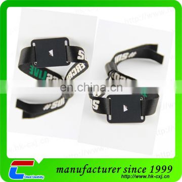 One Time Used Passive RFID Fabric Woven NFC Wristband for Events