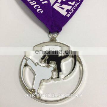 Hollowed-out energetic medal custom zinc cast sport medal as the souvenir