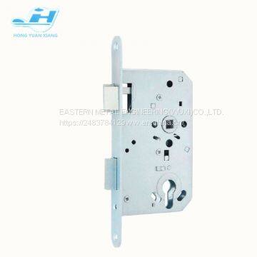 Wooden door lock mortise lock body good quality hot sales in German 72mm hole center 65mm backset