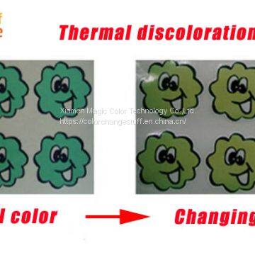 Self-adhesive Temperature Sensitive Color Changing Sticker by ColorChangeStuff