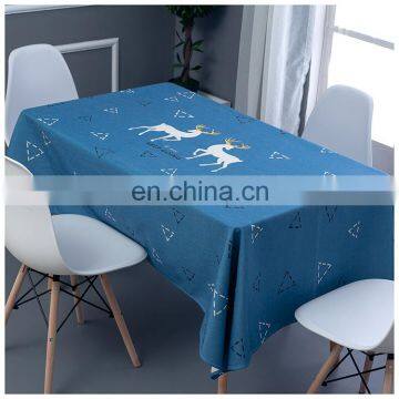 Waterproof Cotton Linen Nordic Fashion Style All Over Printed Fancy Table Cloth For Living Room Dining Room photo-6