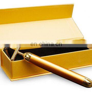Vibrator T Shape 24k Gold Beauty Bar Skin Care Mini Vibrator Roller photo-3