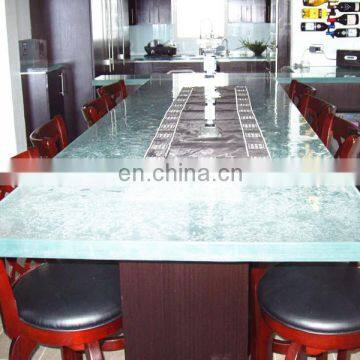 Factory Price Wholesale Customized Large Size Tempered/toughened Glass Table Top