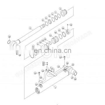 FOMI OEM NEW Wheel Loader HL780-7A HL7803A Steering Cylinder Seal Kit 31Y2-03580