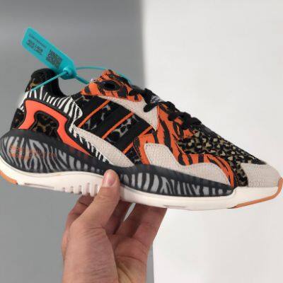 Adidas Originals ZX Alkyne 1180BlackVoltZX in Black Leopard Print For Women/Mens photo-2