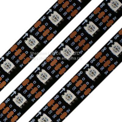 Super endurance led digital 60ed/m black pcb indoor led strip light