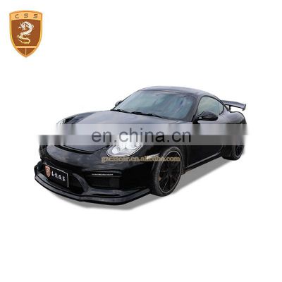 Gt4 Style Fiber Glass Full Body Kits For Pors-Che 987 Spoiler Car Bumper Light Front Bumper Car Accessories Parts