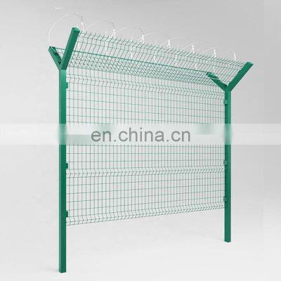 Wholesale high quality airport safety wire mesh fence for boundary wall