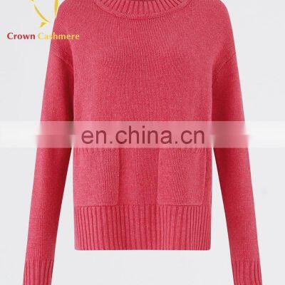 Модельный свободный пуловер, вязаный из трикотажной ткани, зимний свитер для девочек photo-4