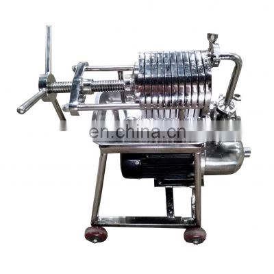 Portable stainless steel filter press BAS