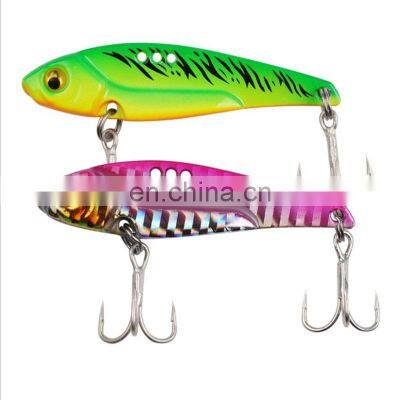 7g 10g 14g 17g 20g Top Quality Shiny Metal Baits Fishing VIB Lure With Treble Hooks 3D Eyes photo-3