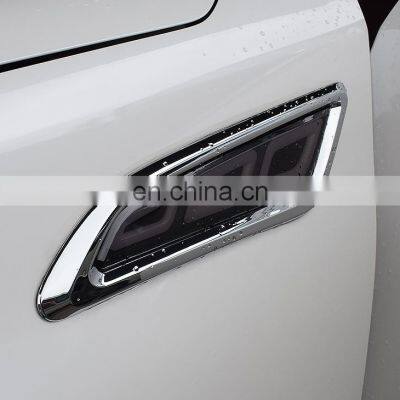 For Nissan Patrol Y62 Armada 2014 2015 2016 2017 2018 2019 2020 LED DRL Flowing Turning Light Signal Lamp Side Vents Sticker photo-3